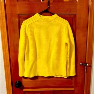 Zara Vibrant Yellow Crew Neck Sweater